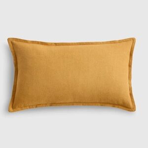 NWOT QUINCE 12x20 European Linen Flange Edge Pillow Cover Goldenrod 5804